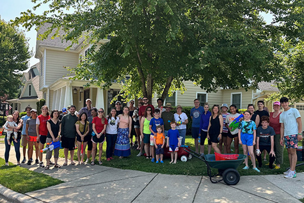 April Mills organizes an event for Claremont and Winmore friends on the last day of school!